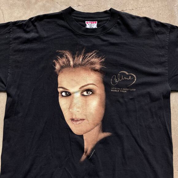 Vintage 1999 Celine Dion Lets Talk About Love Tour T-Shirt Large NWOT - Picture 4 of 5